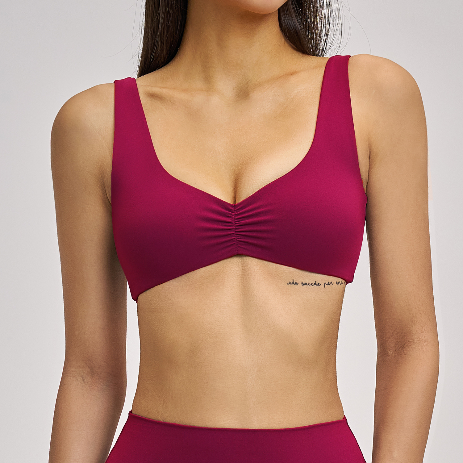 Bralette Triangle Set - Sports Bra Women Top Push Up