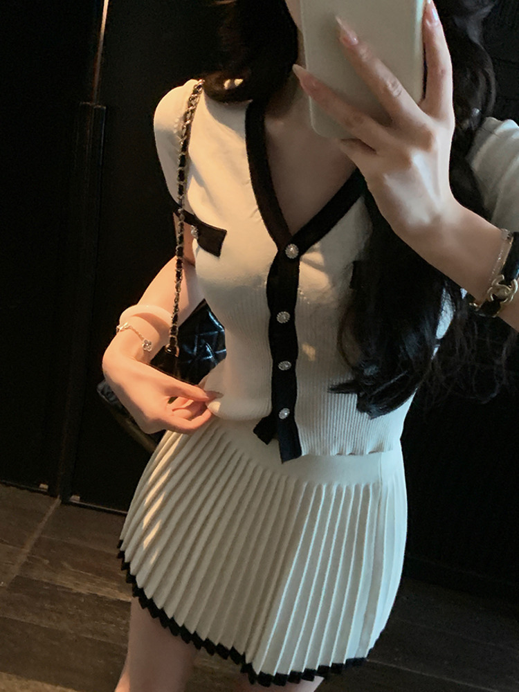 French Small Fragrance Knitted - مراجعة Crop Top Crochet وسعره