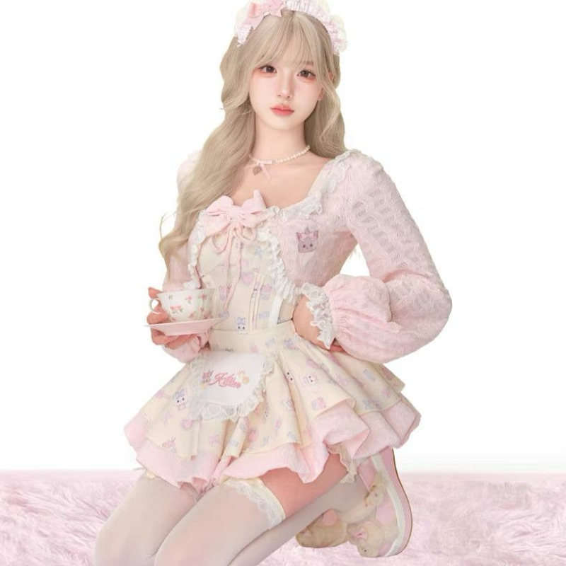 Japanese Sweet Lolita Style 3  - مراجعة Crop Top Crochet وسعره