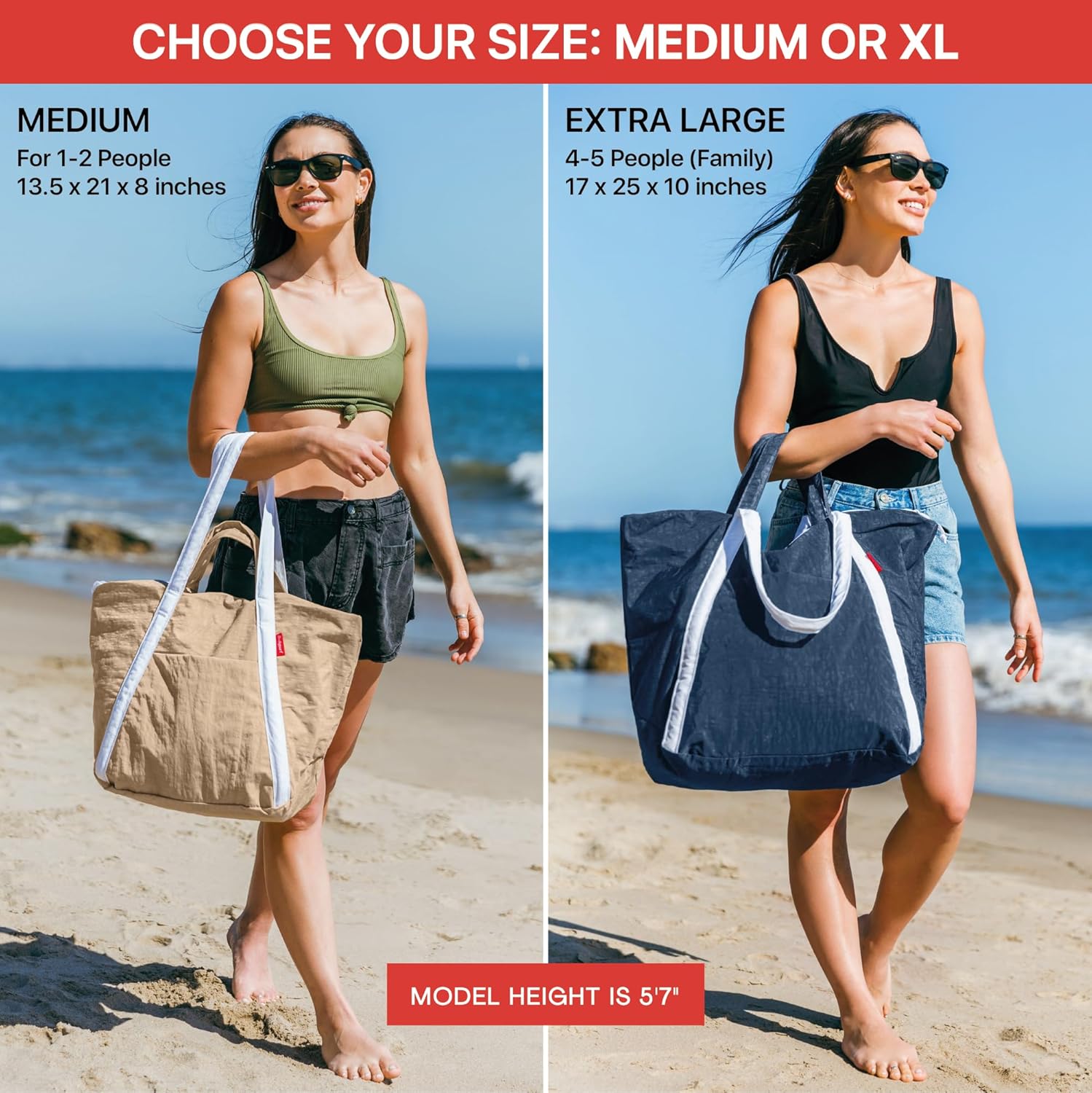 Waterproof Beach Bag for Trave - مراجعة Tote Bag Beach وسعره