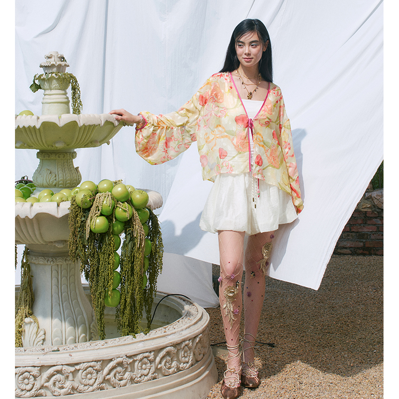 ELFSACK Floral Print Sheer Kim - مراجعة Kimono Sheer Floral وسعره