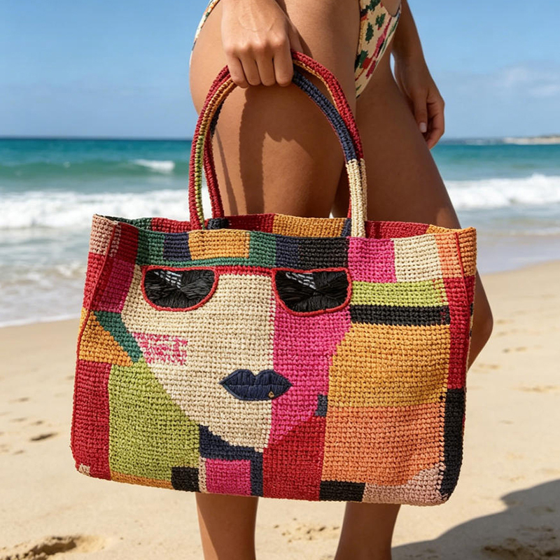 Summer Straw Shoulder Bag Wome - مراجعة Crochet Bag Raffia وسعره