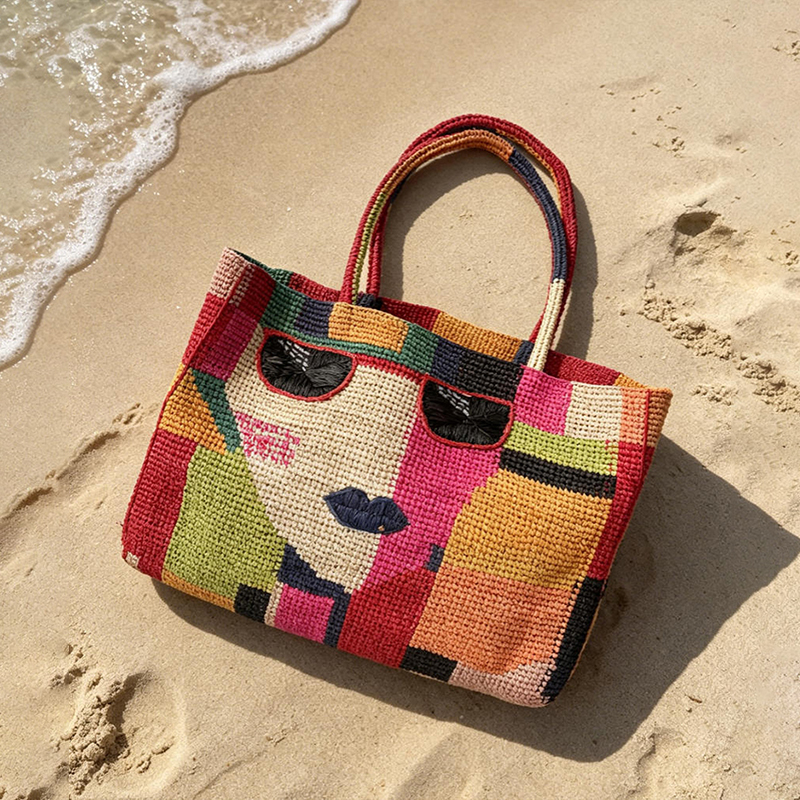 Summer Straw Shoulder Bag Wome - مراجعة Crochet Bag Raffia وسعره