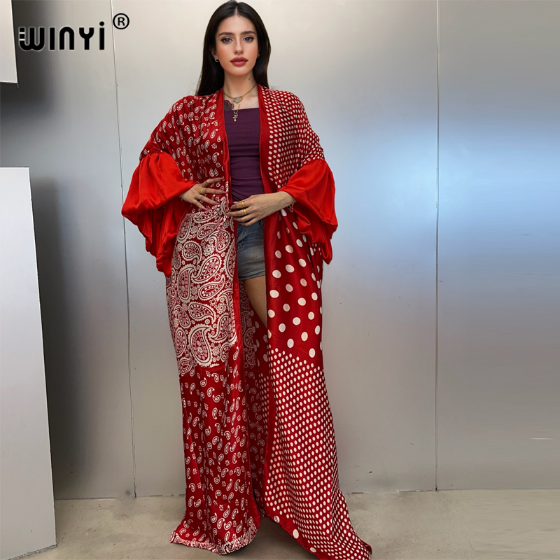 WINYI Summer Kimono party dres - مراجعة Cover Up Kaftan وسعره