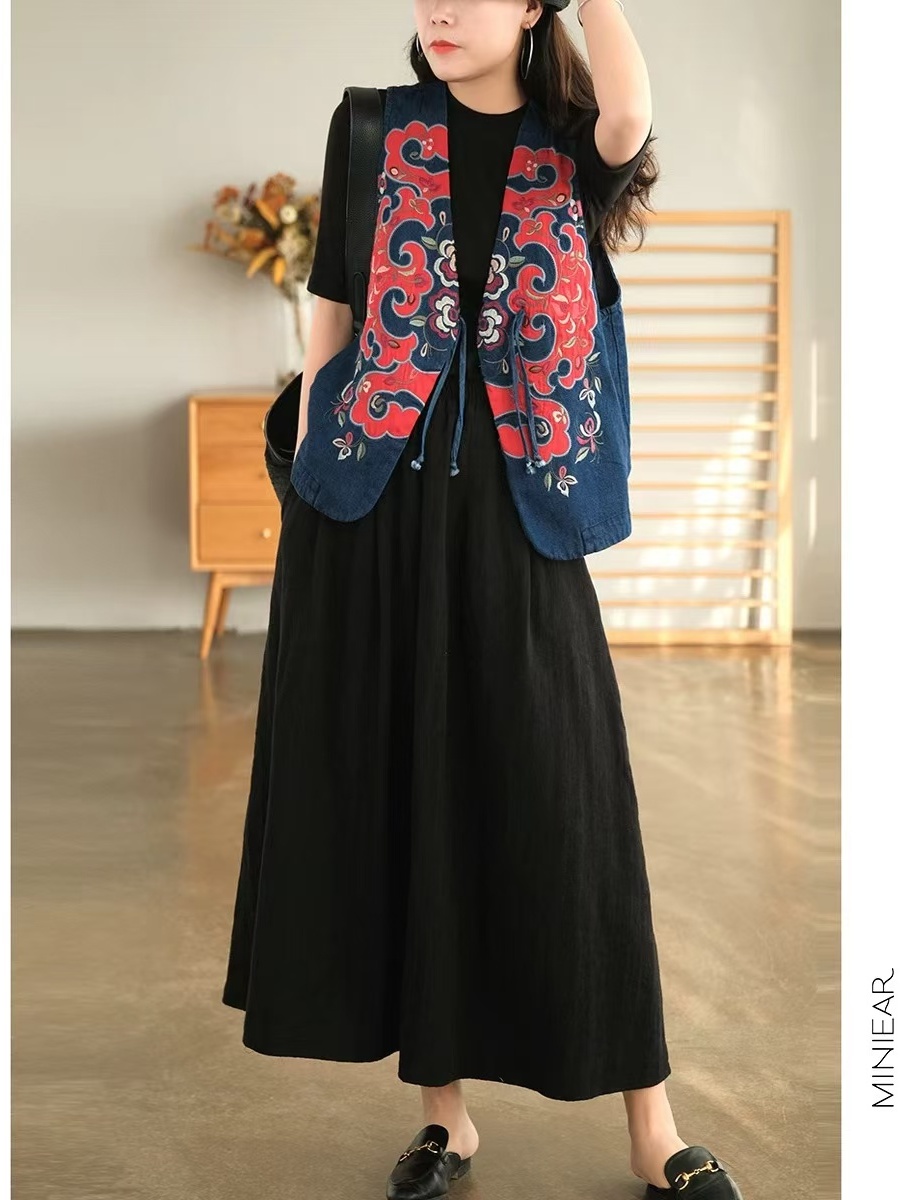 New 2025 Autumn Pure Color Flo - مراجعة Midi Skirt Floral وسعره
