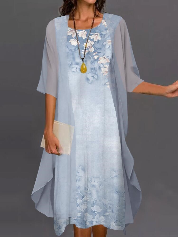 Summer Elegant Dress Two-piece - مراجعة Romper Floral Print وسعره