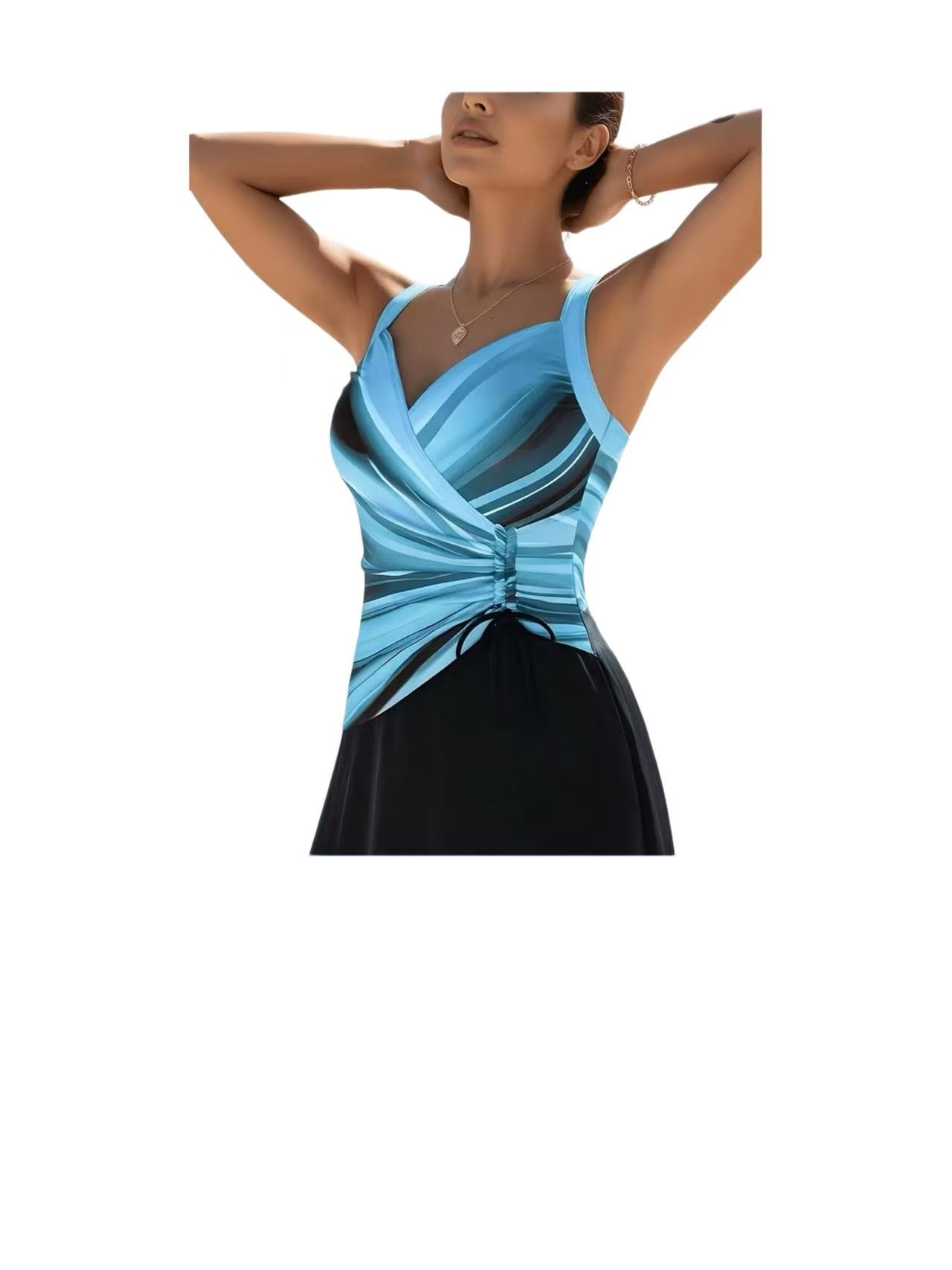 Women Swimdress One Piece Swim - مراجعة Swimsuit Bikini Ruched وسعره