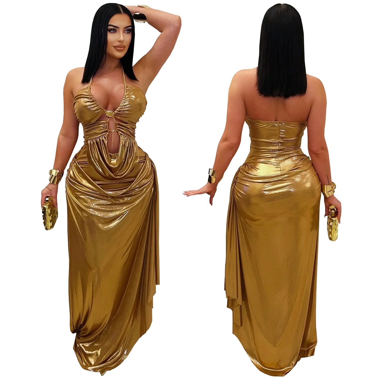 Prom Dress Evening Wedding Gue - مراجعة Maxi Dress Halter وسعره