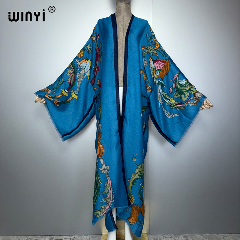 WINYI Africa boho kimono maxi  - مراجعة Cover Up Kaftan وسعره