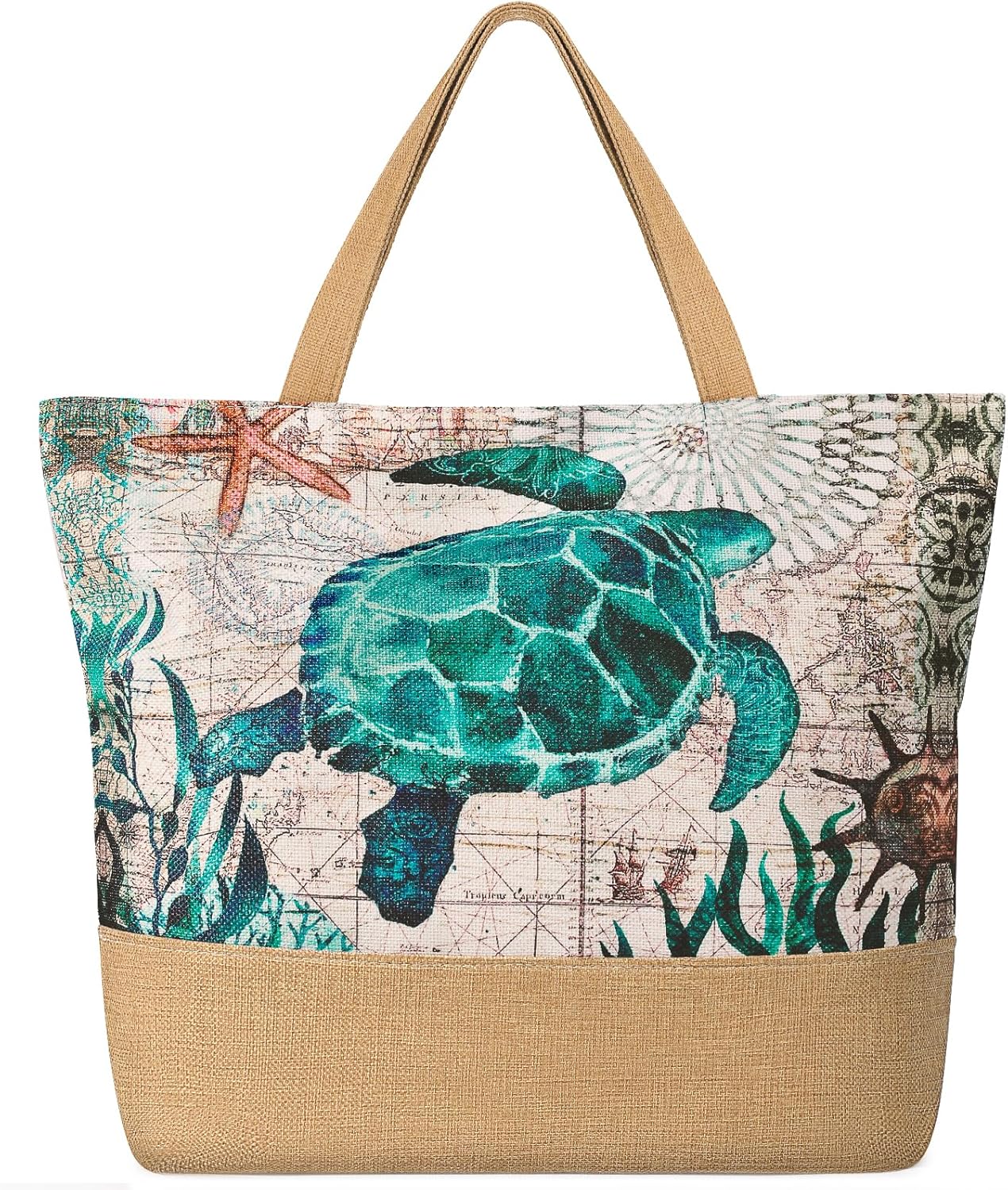 Large Beach Bag for Women with - مراجعة Tote Bag Beach وسعره