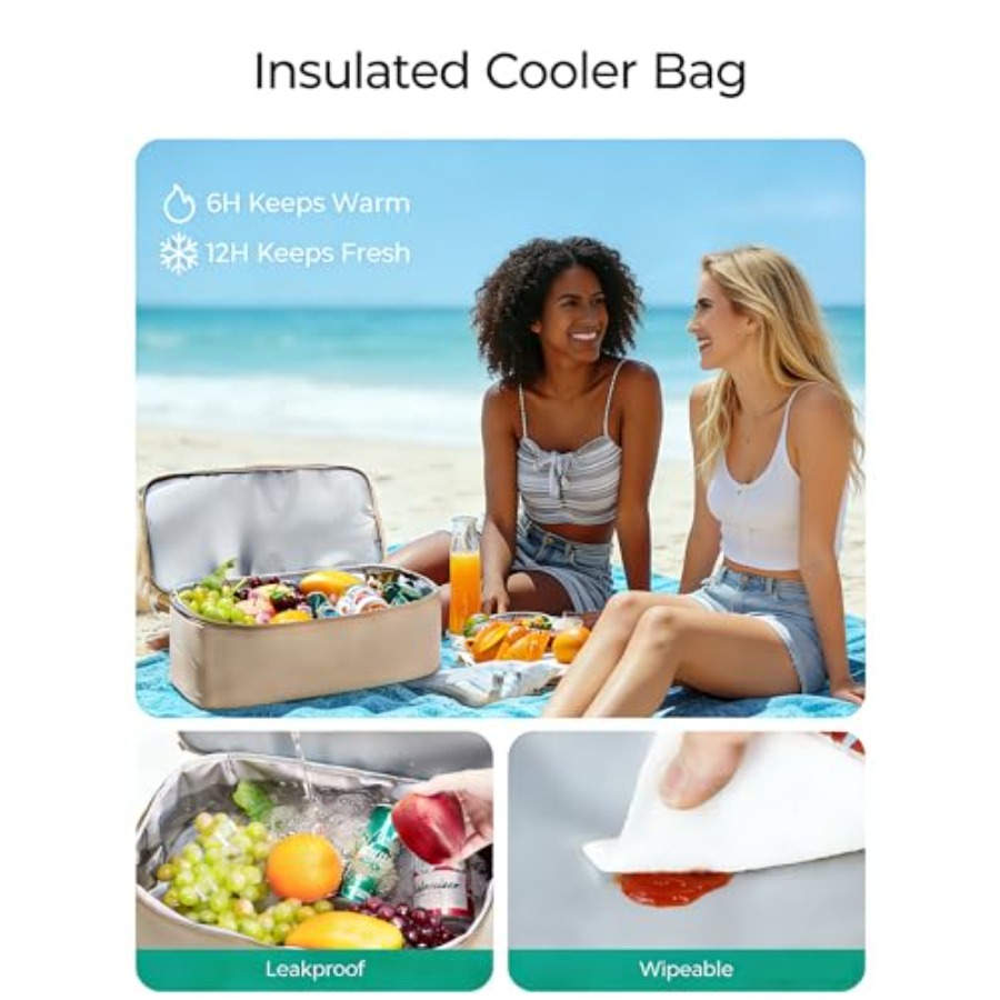 BAGSMART Beach Bag for Women M - مراجعة Tote Bag Beach وسعره
