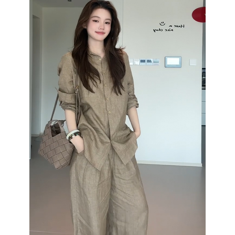High-End Cotton Linen Blend Wo - مراجعة Linen Pant Wide وسعره