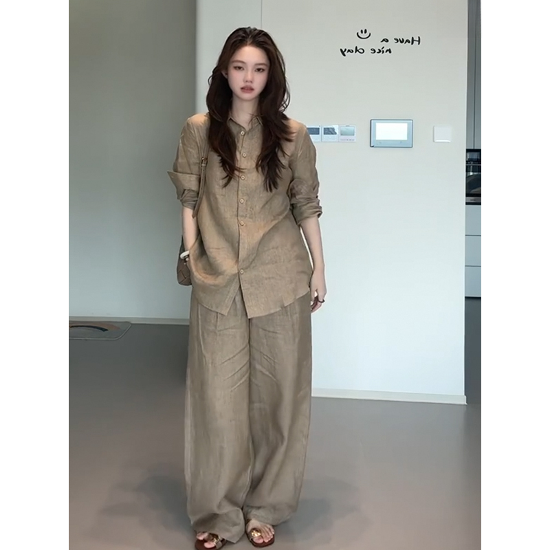 High-End Cotton Linen Blend Wo - مراجعة Linen Pant Wide وسعره