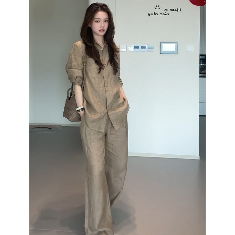 High-End Cotton Linen Blend Wo - مراجعة Linen Pant Wide وسعره