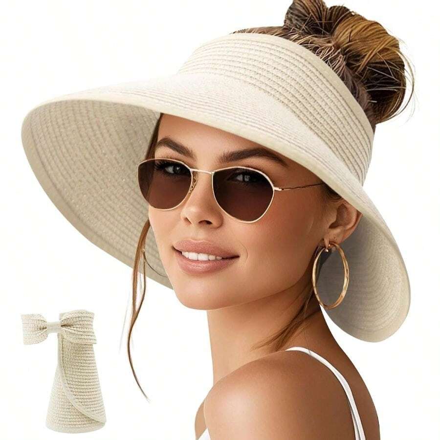 NPQQUAN Sun Visor Hats For Wom - مراجعة Hat Floppy Wide وسعره