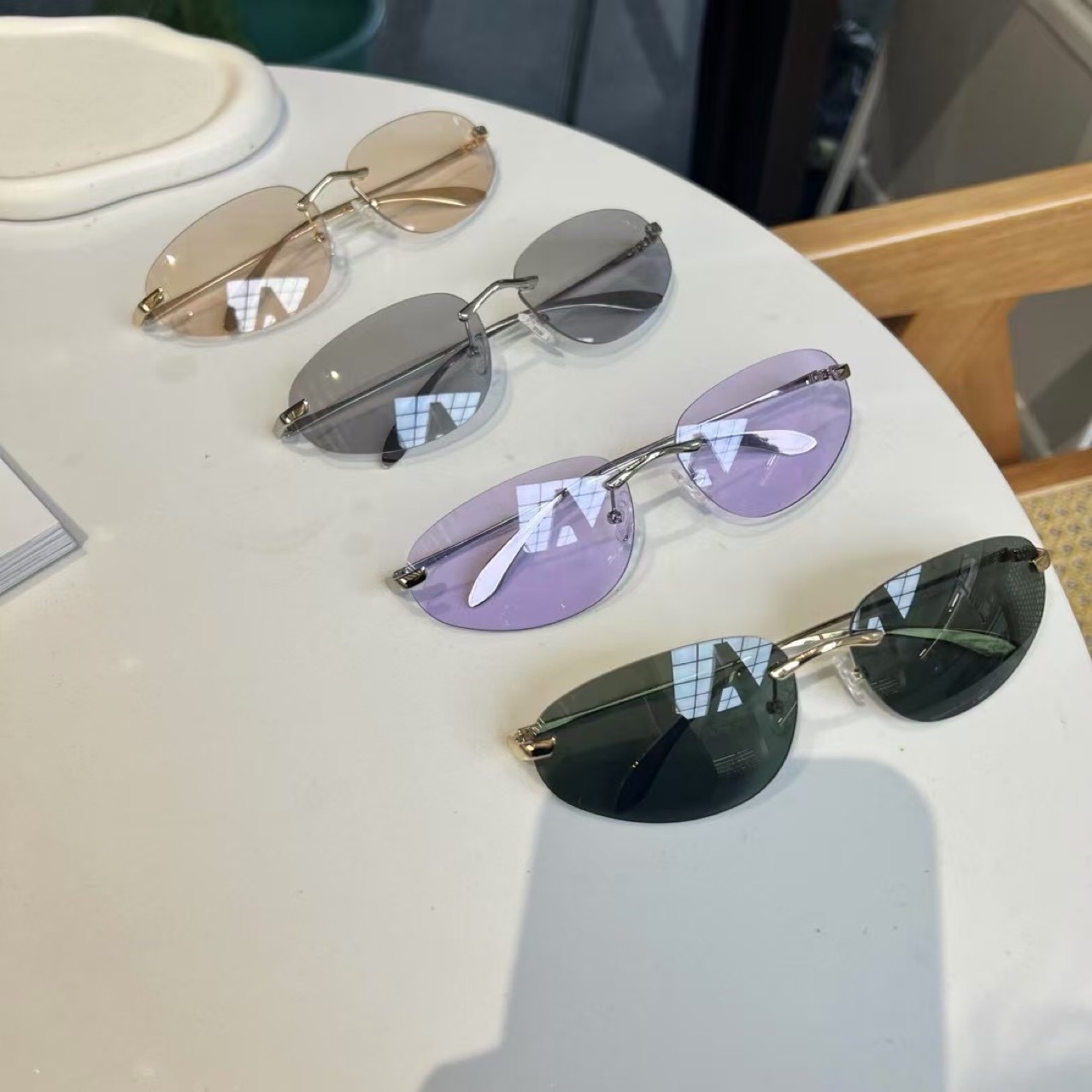 UV400 Rimless Shades, Cat Eye  - مراجعة Sunglasses Cat Eye وسعره