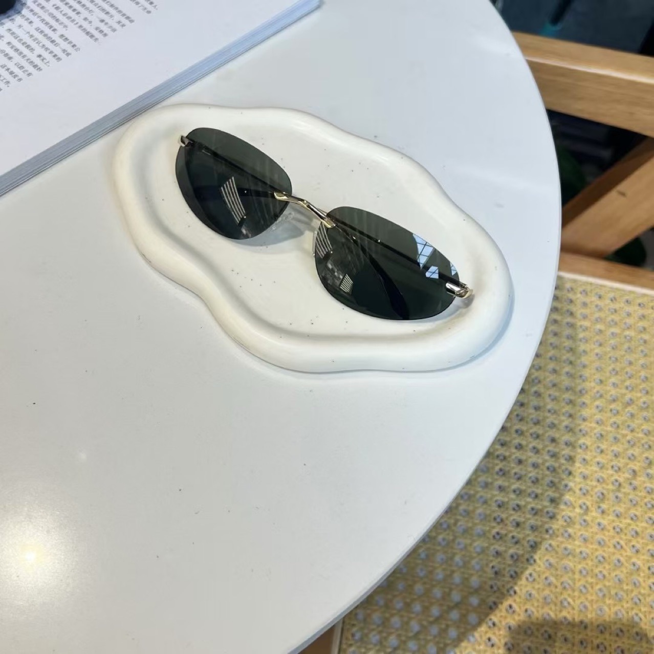 UV400 Rimless Shades, Cat Eye  - مراجعة Sunglasses Cat Eye وسعره