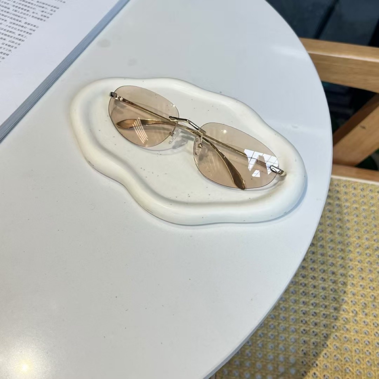 UV400 Rimless Shades, Cat Eye  - مراجعة Sunglasses Cat Eye وسعره