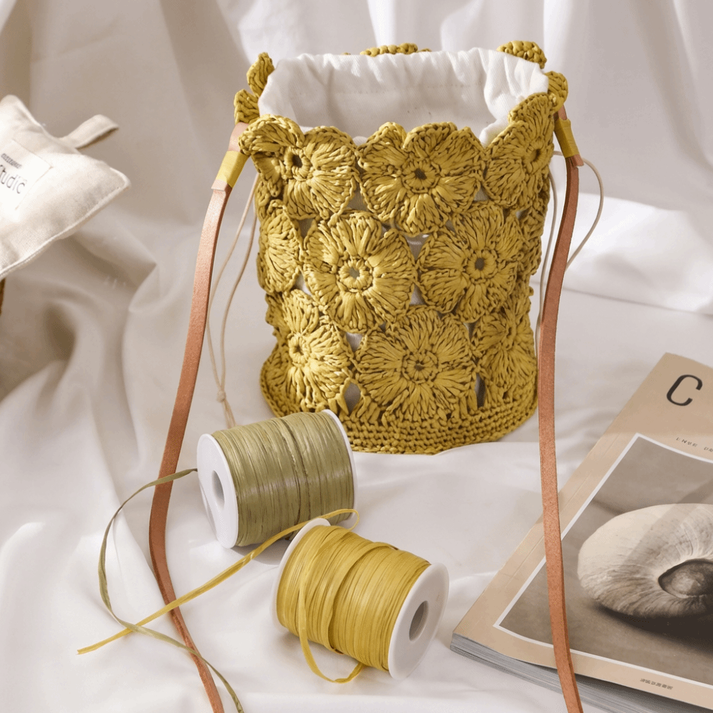 Premium Quality 120M Per Roll  - مراجعة Crochet Bag Raffia وسعره