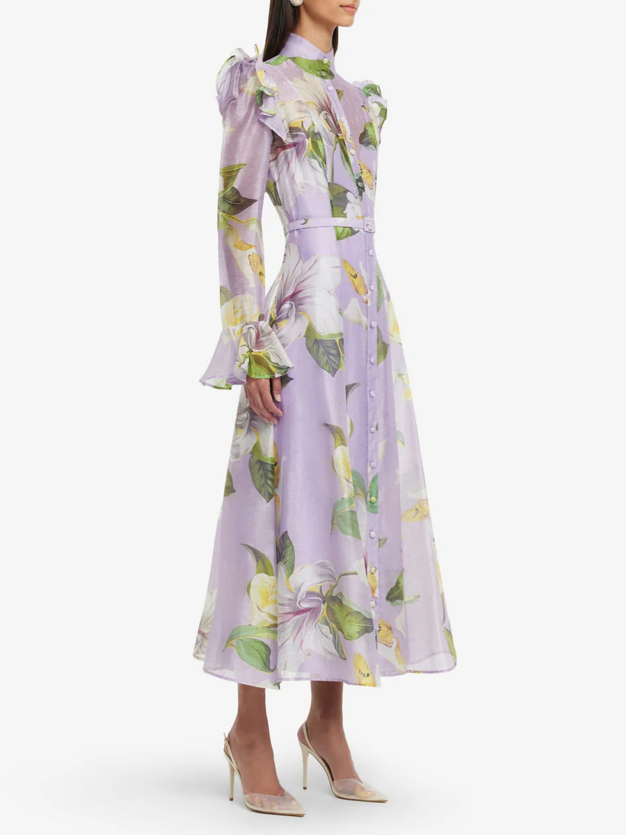 TWOTWINSTYLE Printing Spliced  - مراجعة Linen Dress Wrap وسعره
