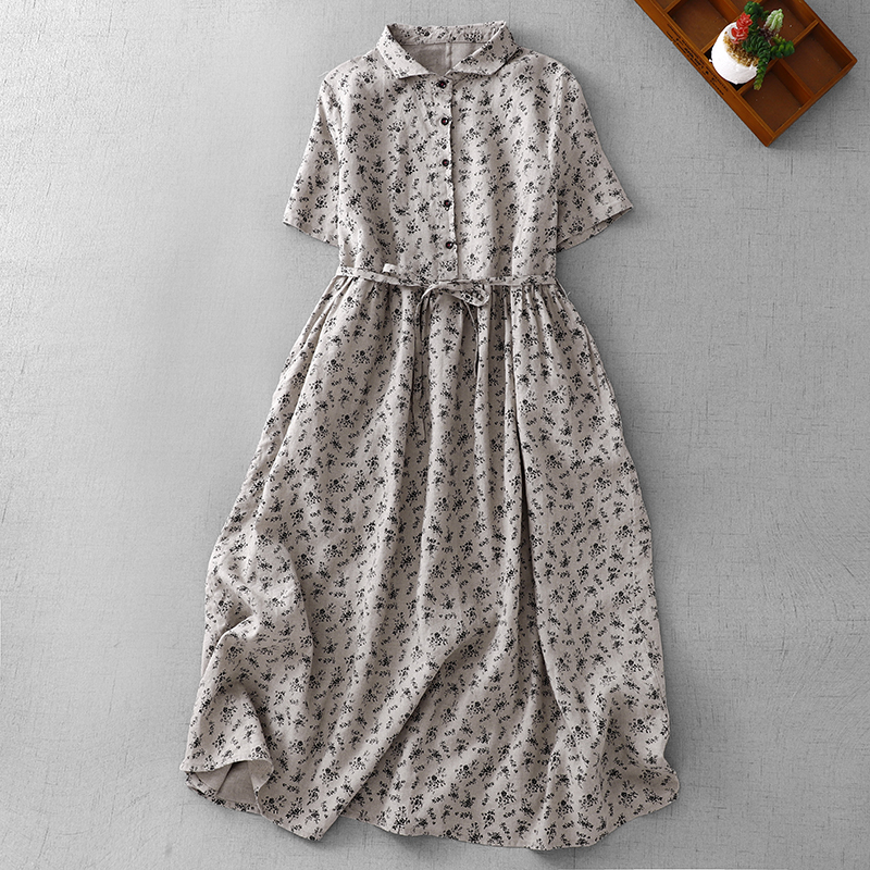 Summer Floral Cotton Linen Dr  - مراجعة Midi Skirt Floral وسعره