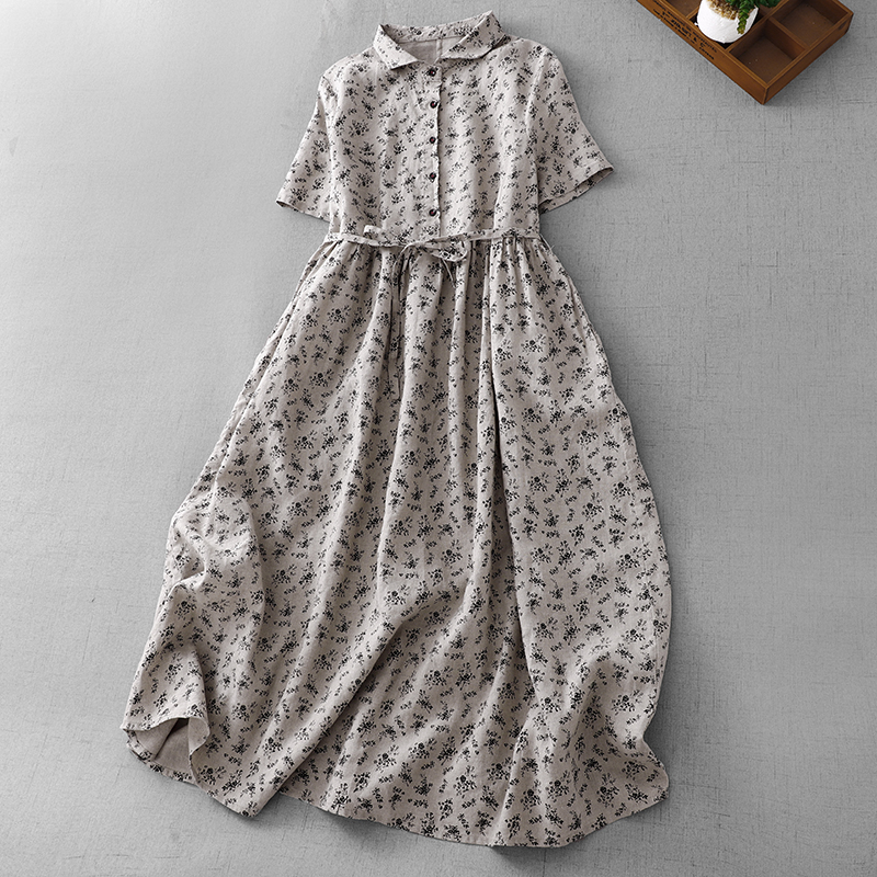 Summer Floral Cotton Linen Dr  - مراجعة Midi Skirt Floral وسعره