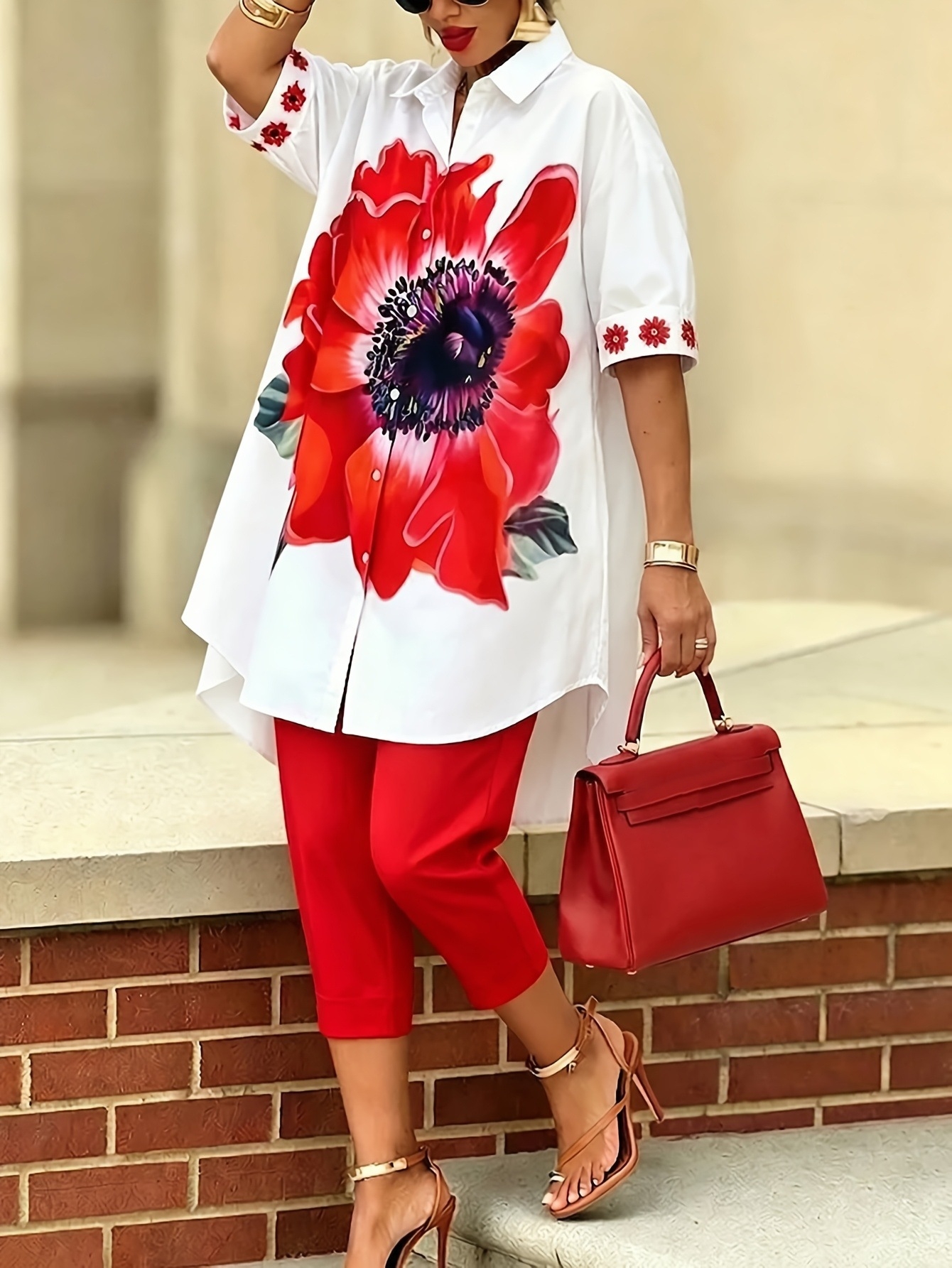Vintage Women Floral Printed 2 - مراجعة Romper Floral Print وسعره