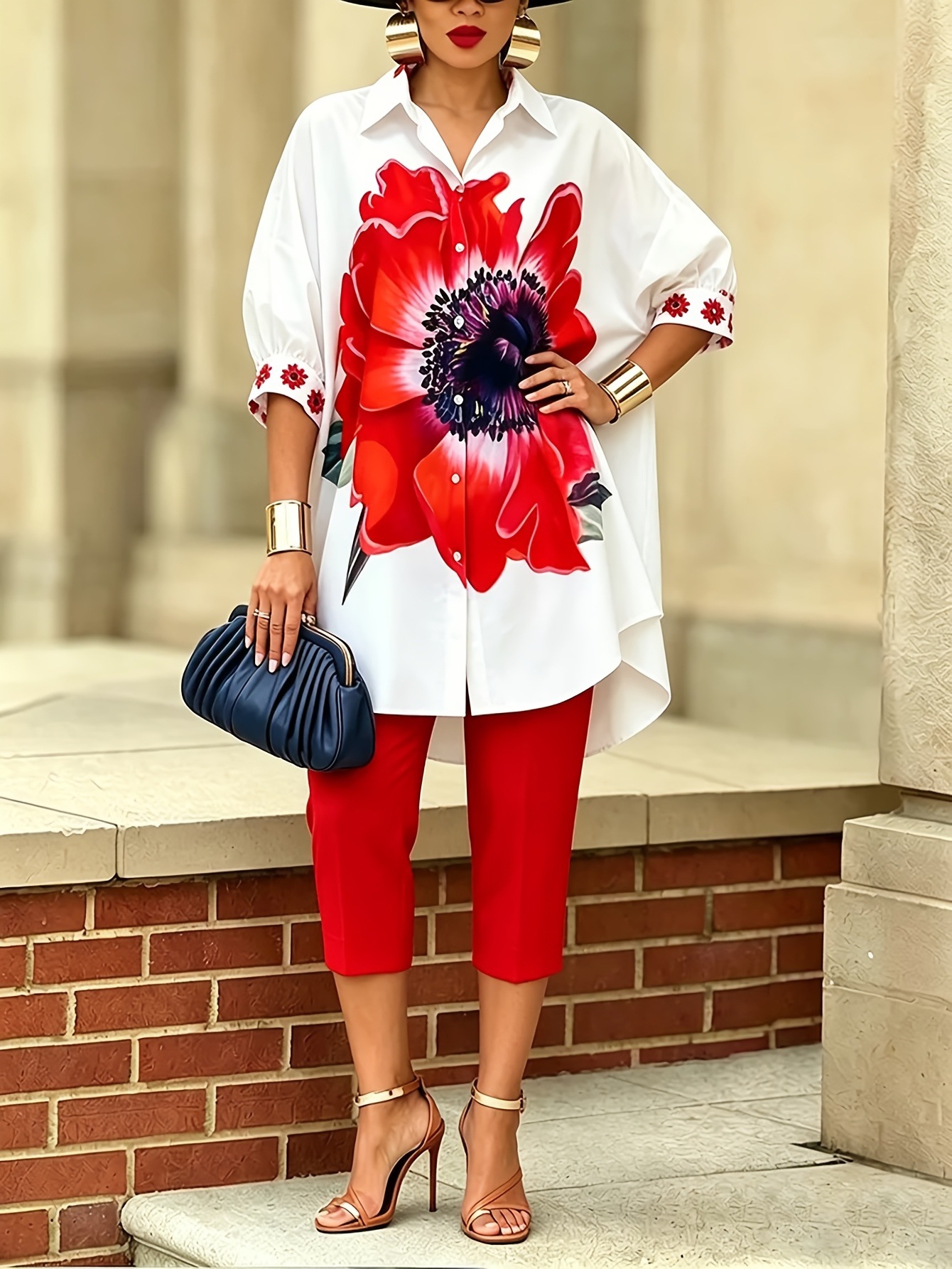 Vintage Women Floral Printed 2 - مراجعة Romper Floral Print وسعره