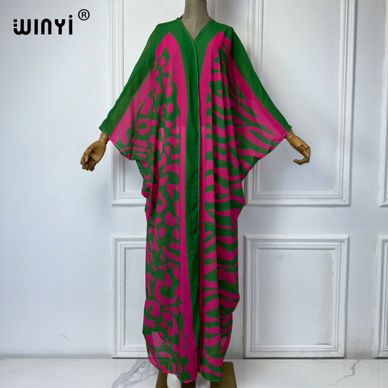 WINYI Africa Bohemia print Kim - مراجعة Cover Up Kaftan وسعره
