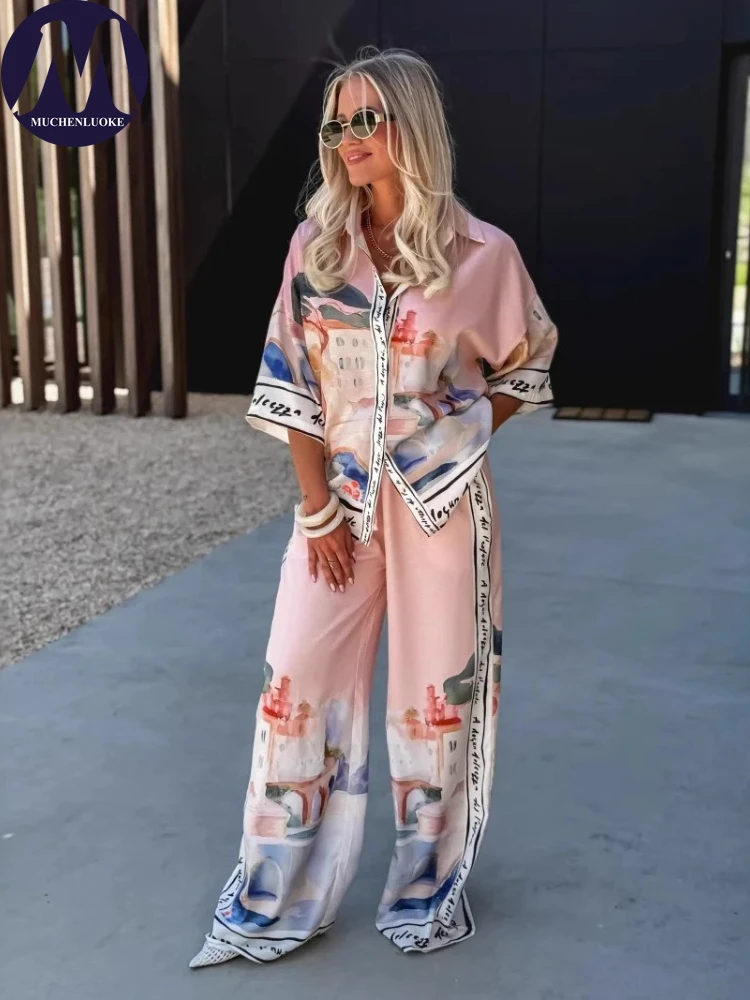2 Pieces Set for Woman Summer  - مراجعة Linen Pant Wide وسعره