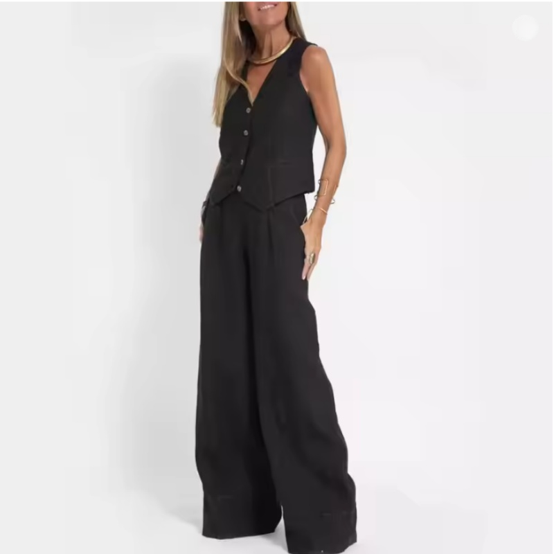 Womens Cotton Linen 2 Piece Se - مراجعة Linen Pant Wide وسعره