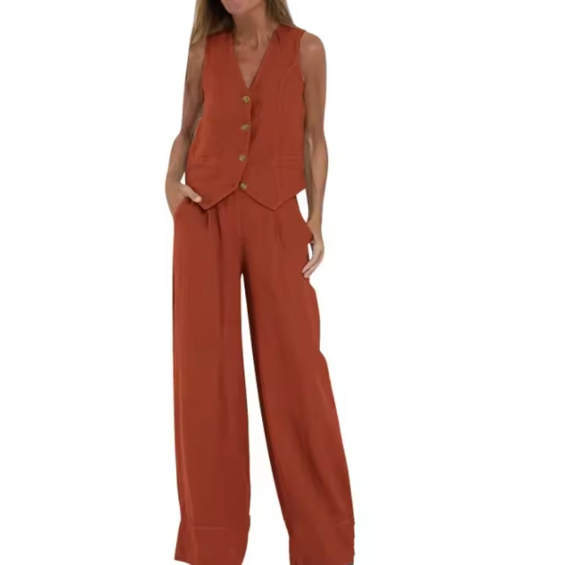 Womens Cotton Linen 2 Piece Se - مراجعة Linen Pant Wide وسعره