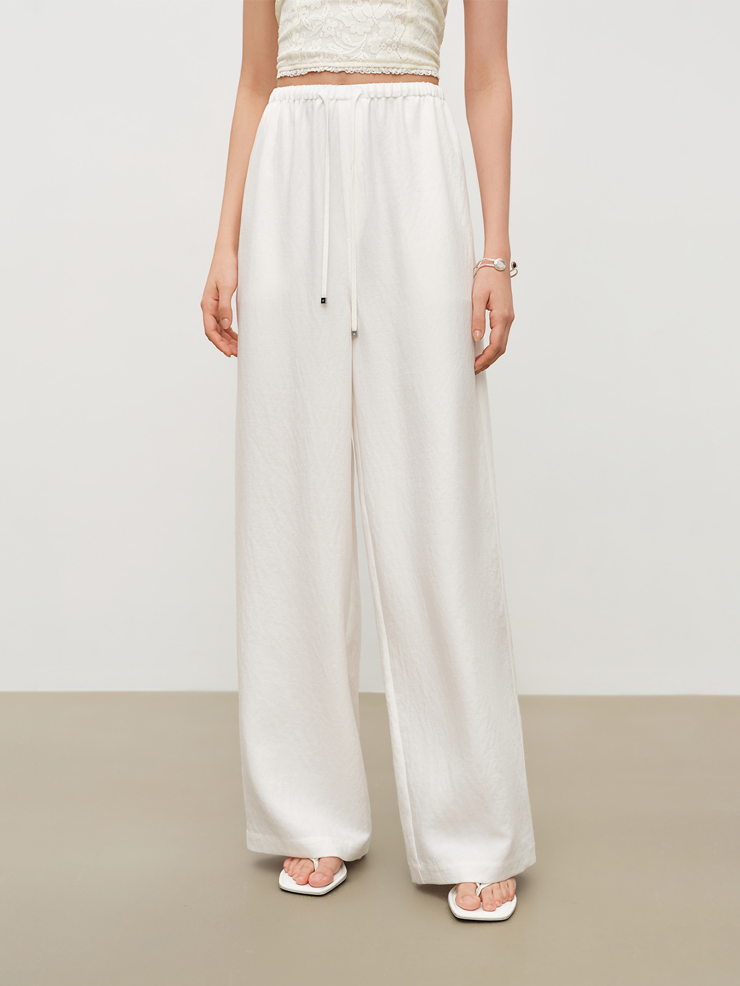 ZIQIAO Relaxed Old Money Style - مراجعة Linen Pant Wide وسعره
