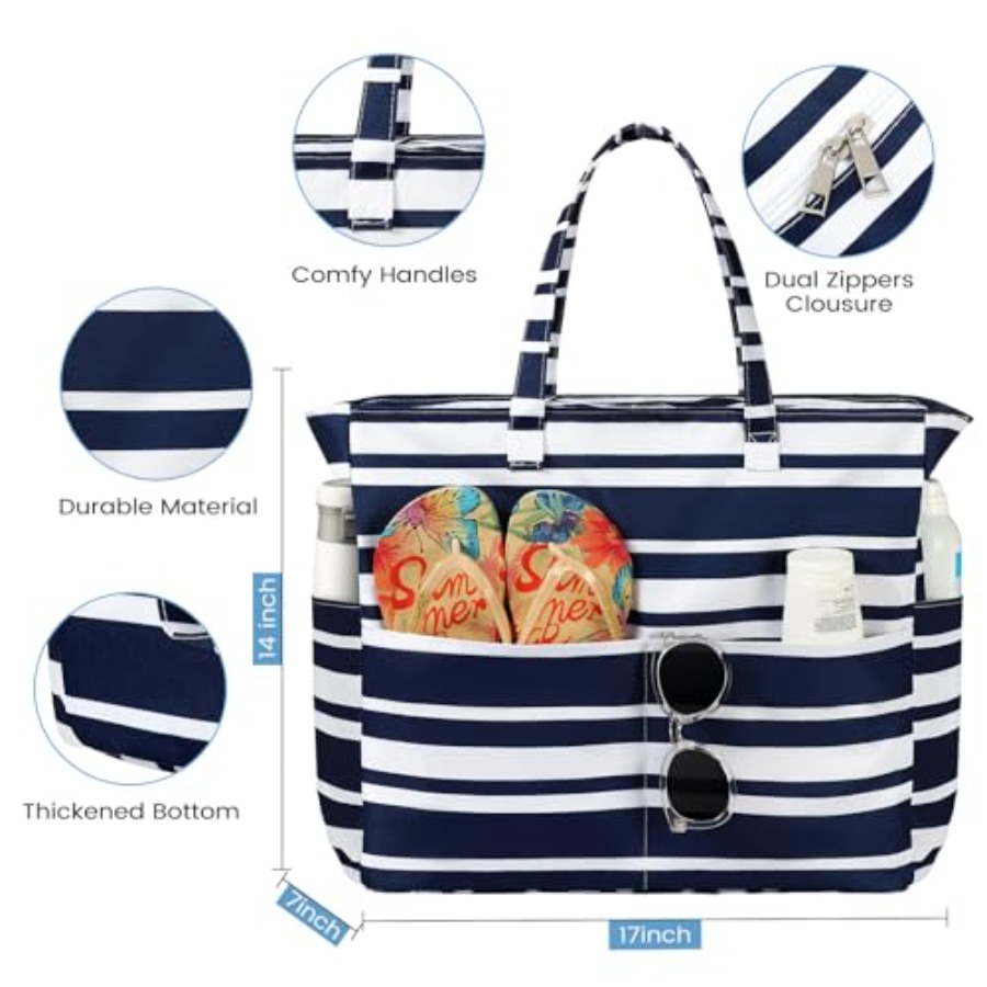 Trifabricy Beach Bags for Wome - مراجعة Tote Bag Beach وسعره